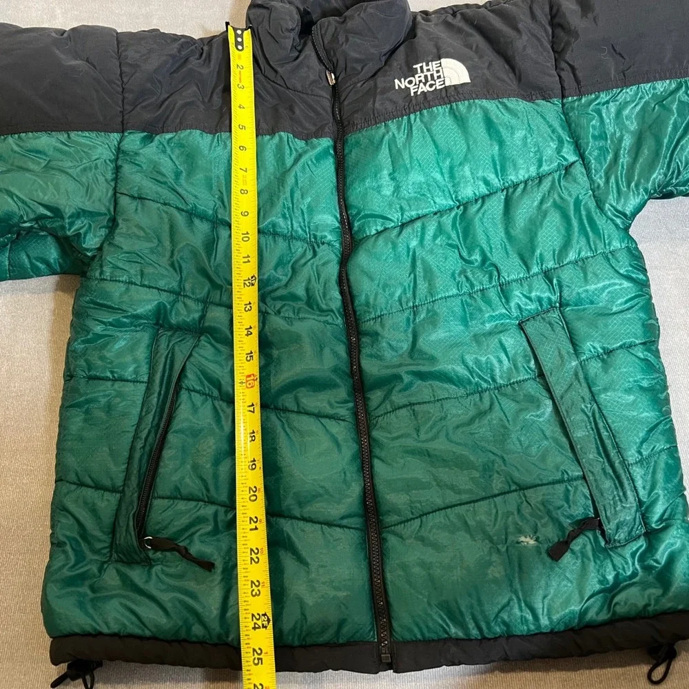 The North Face Puffer Jacket Mens Emerald Green Black‎ Ripstop Insulated Coat